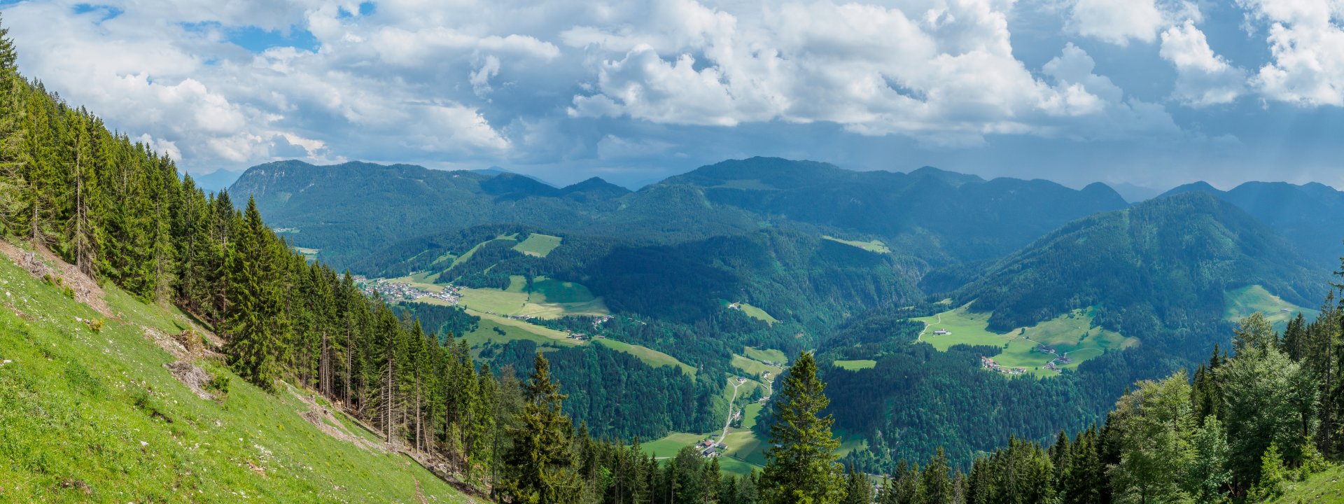 Panoramablick auf Landl